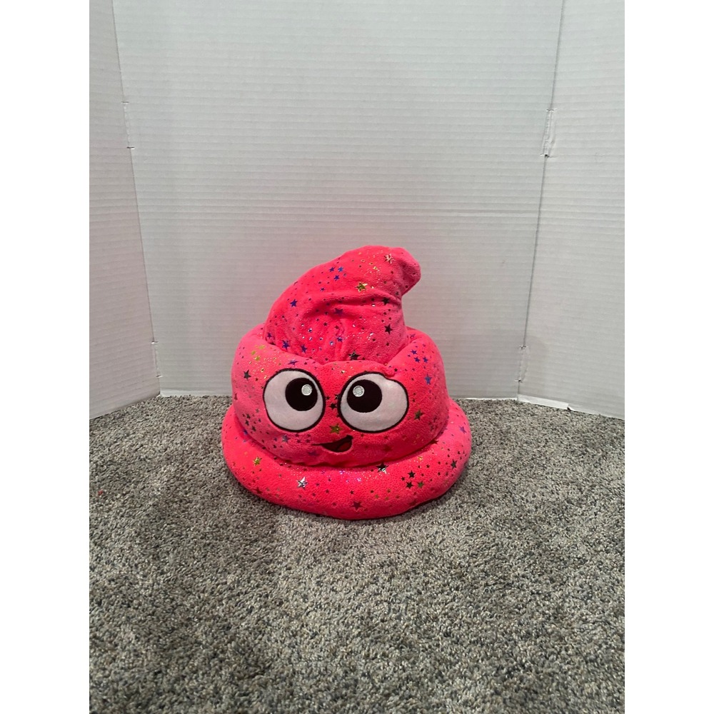 Plush Hat Fiesta Toy Unisex Pink Excellent Sparkle Stinky Emoji Stars OS
